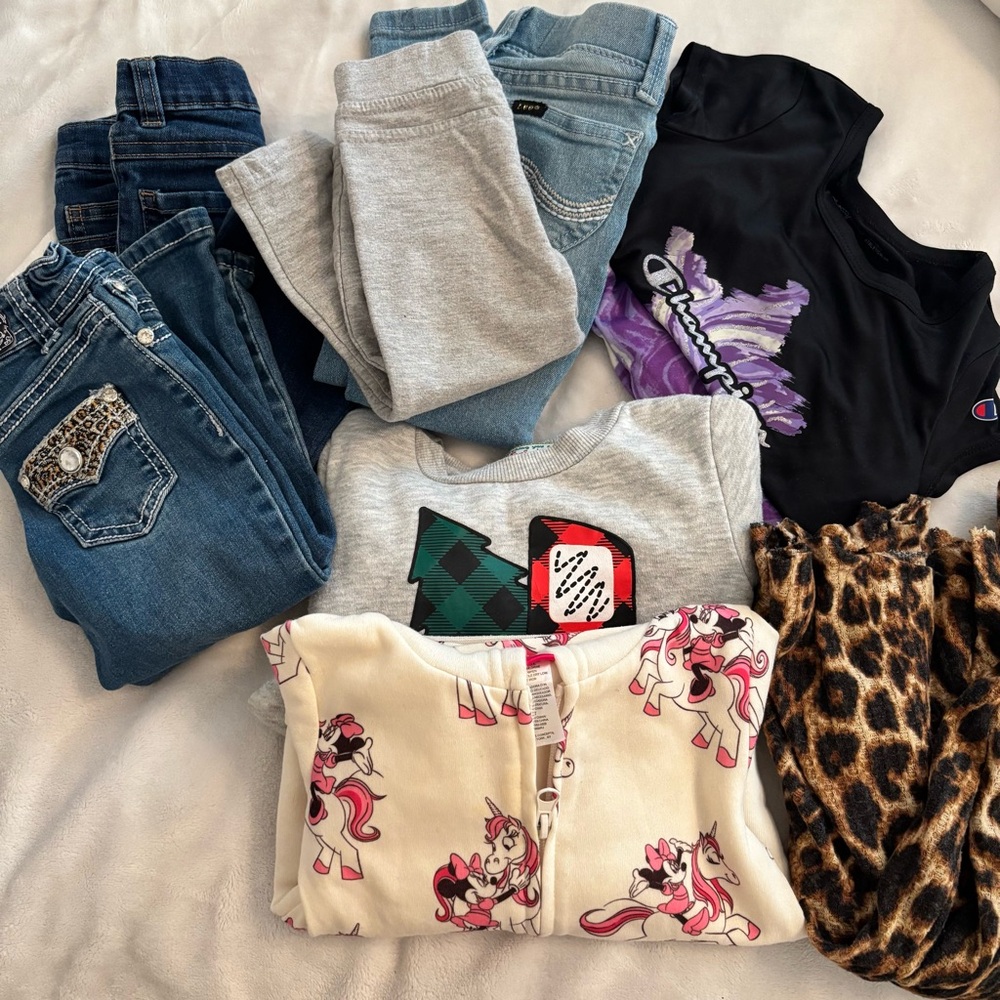 Toddler Girl (2T) Bundle Set Pants Sweater Jacket Outfit